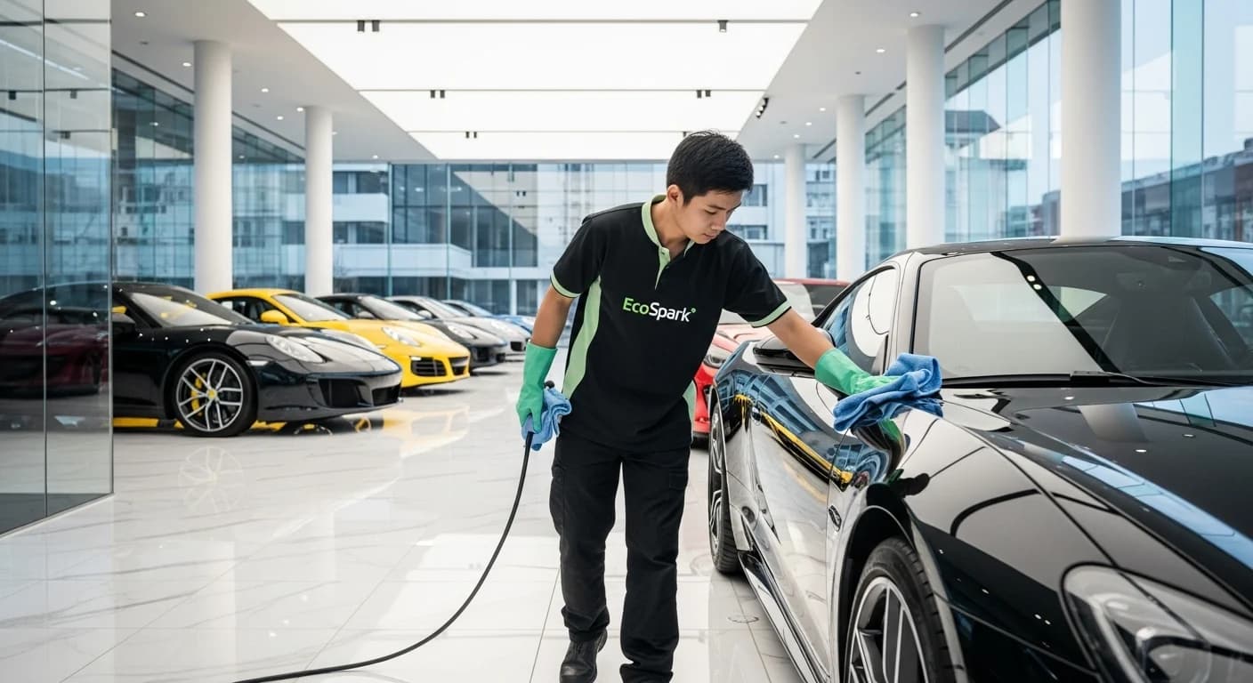 Car Dealership Cleaning in Wagga Wagga NSW by Eco Spark Facility Services