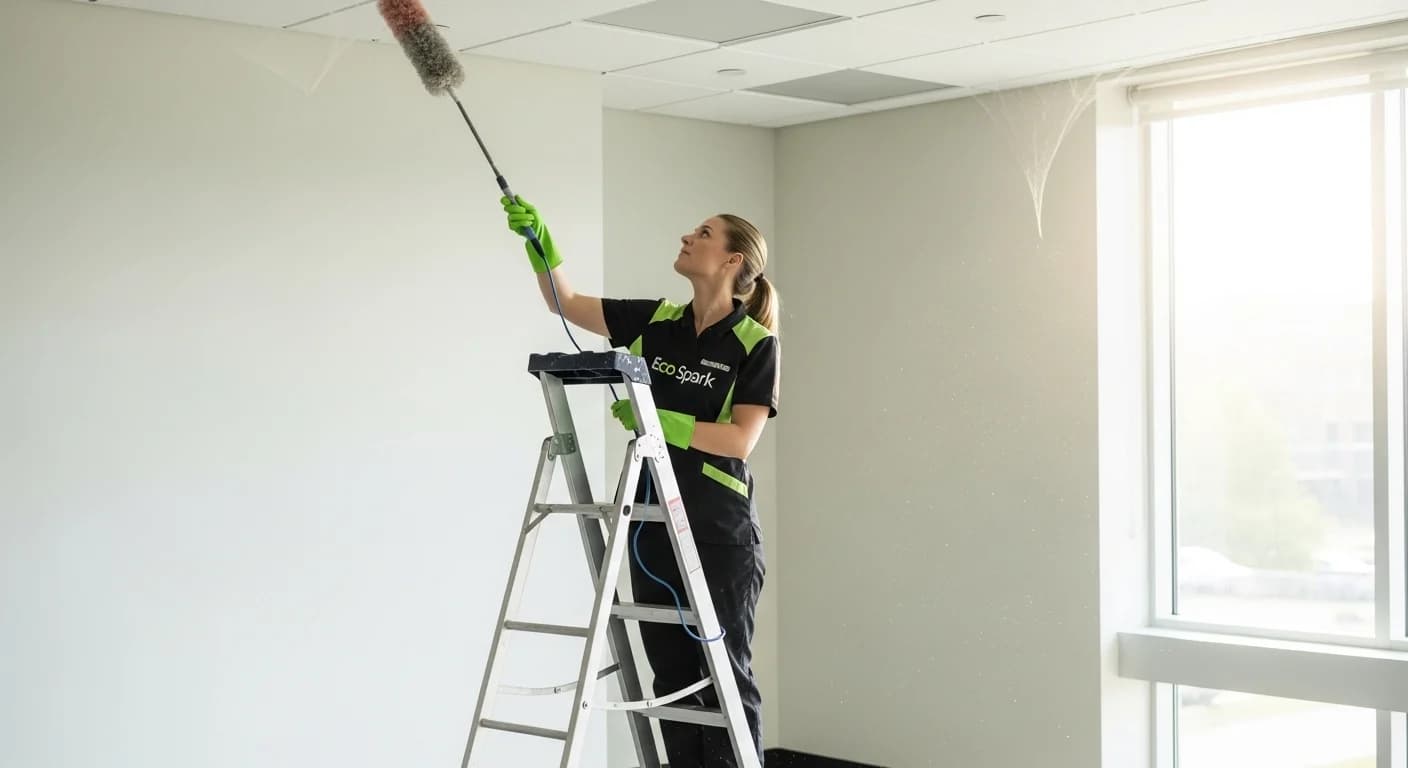 High Dusting & Cobweb Removal in Wagga Wagga NSW by Eco Spark Facility Services