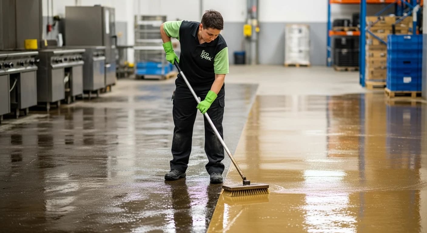 Floor Degreasing in Wagga Wagga NSW by Eco Spark Facility Services