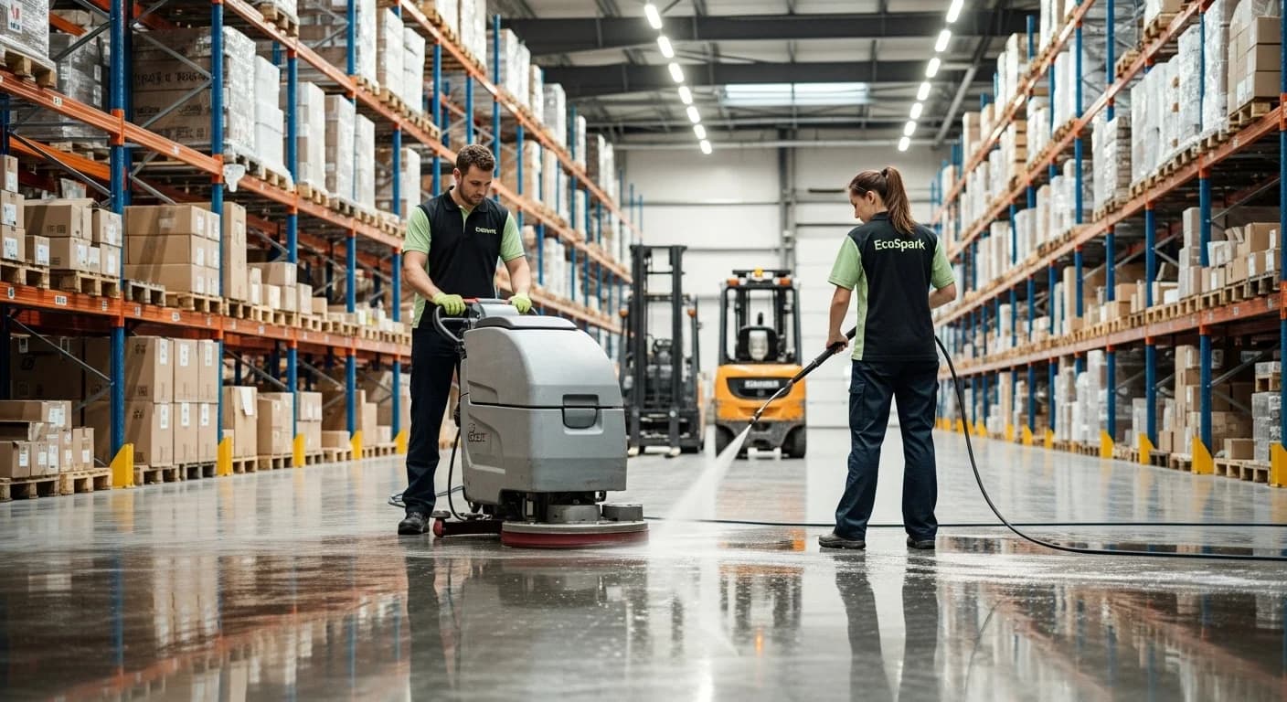 Industrial warehouse floor cleaning in Wagga Wagga NSW