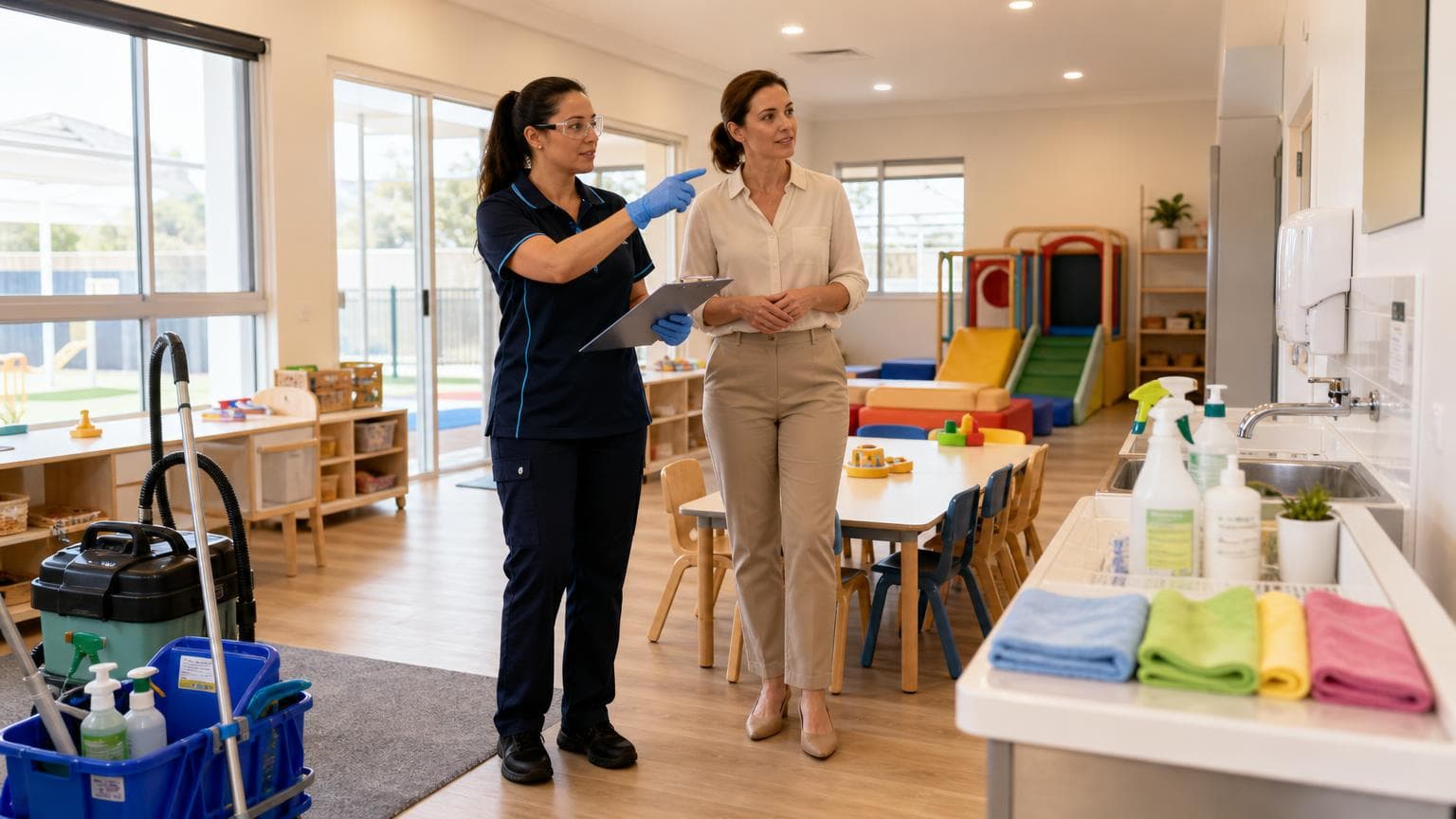 Cover image for Childcare Cleaning Contractor Checklist — Eco Spark Facility Services blog