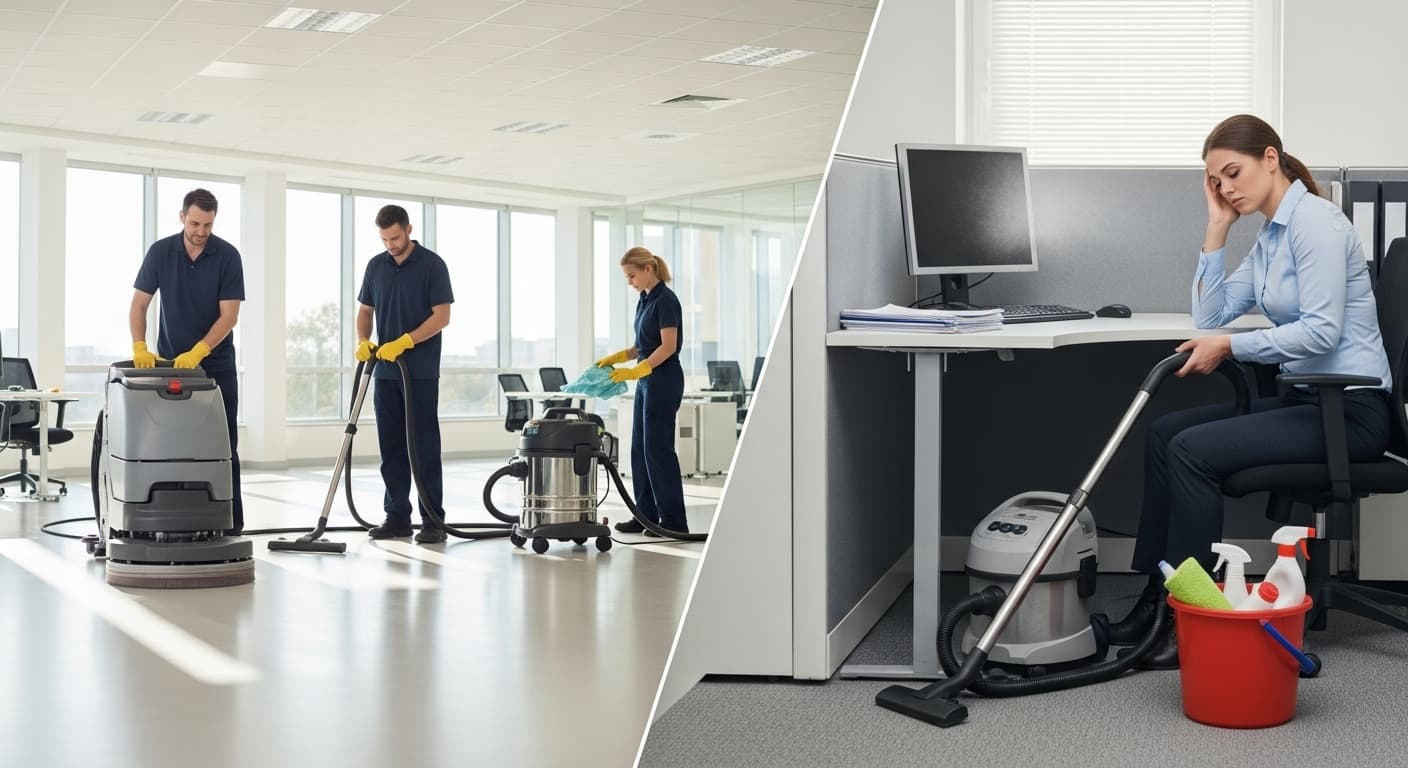 Cover image for Wagga Wagga Business Cleaning: Unpacking the Hidden Costs of In-House vs. Outsourced Solutions — Eco Spark Facility Services blog